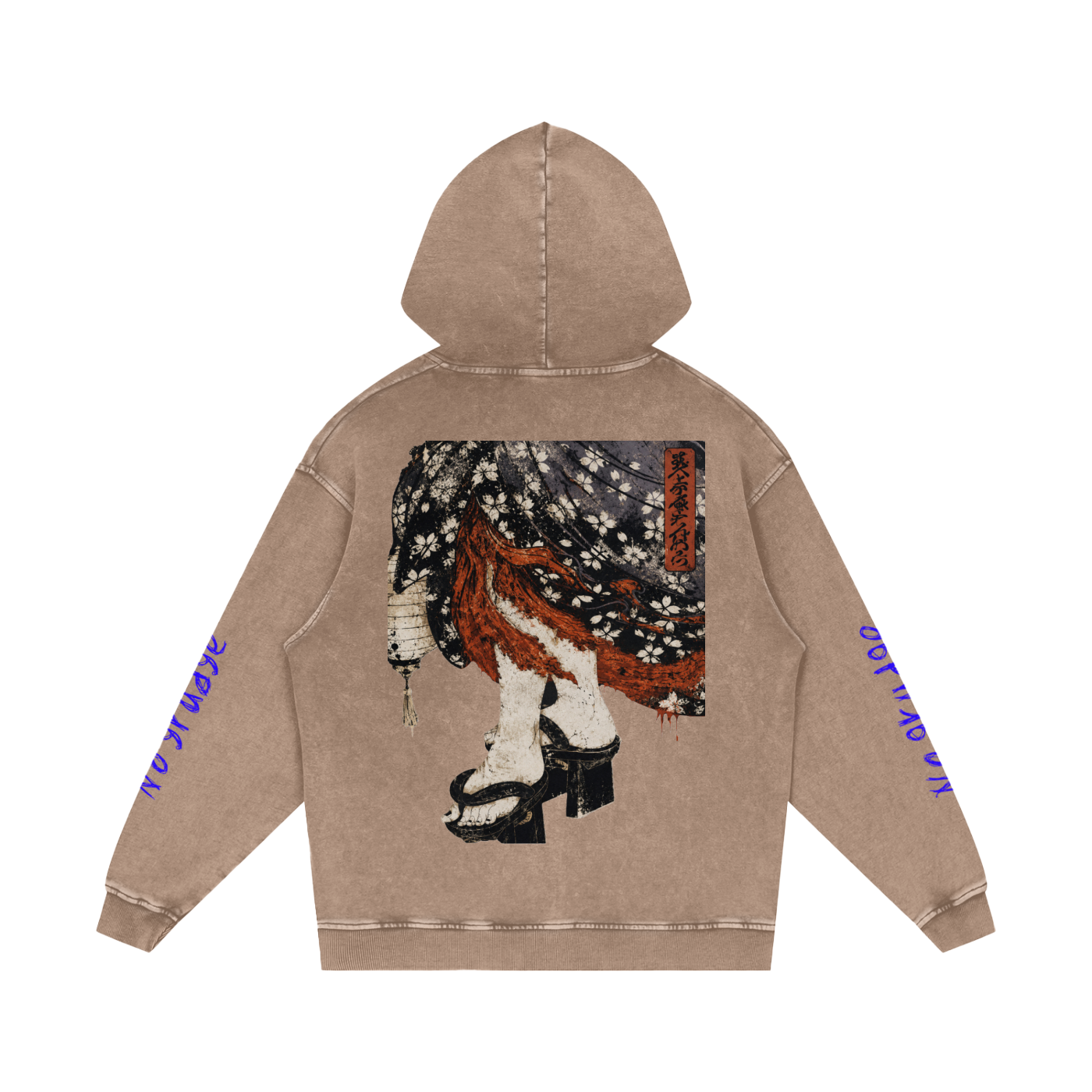 Snow Washed Loose Cotton Hoodie