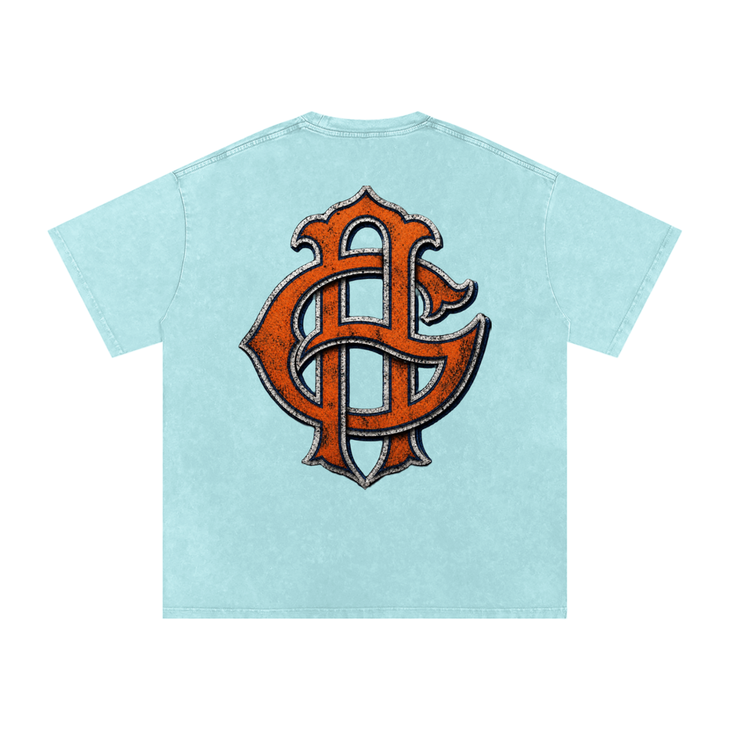 Snow Washed Oversized Cotton T-Shirt