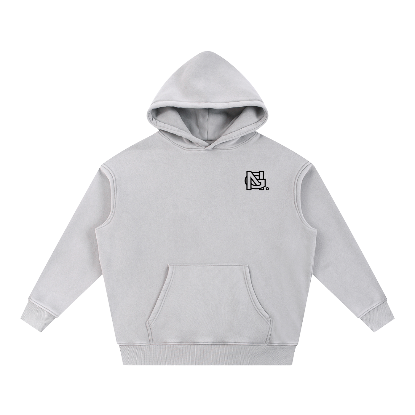 Snow Wash Fleece Oversize Hoodie