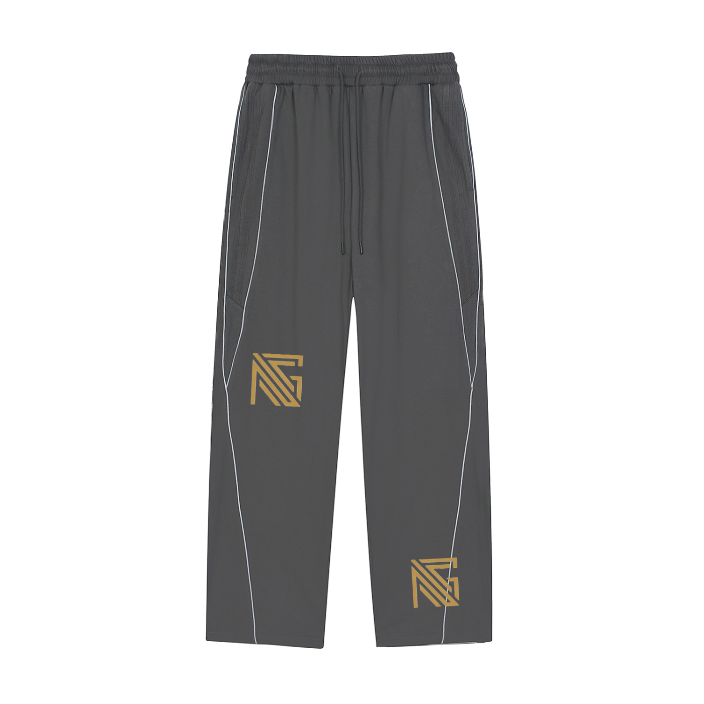 Reflection Striped Straight-Leg Sweatpants