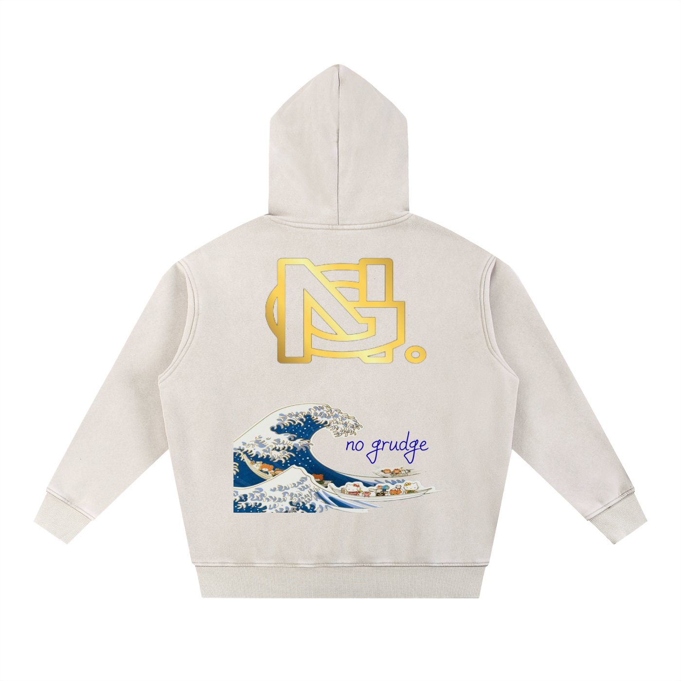 Snow Wash Fleece Oversize Hoodie