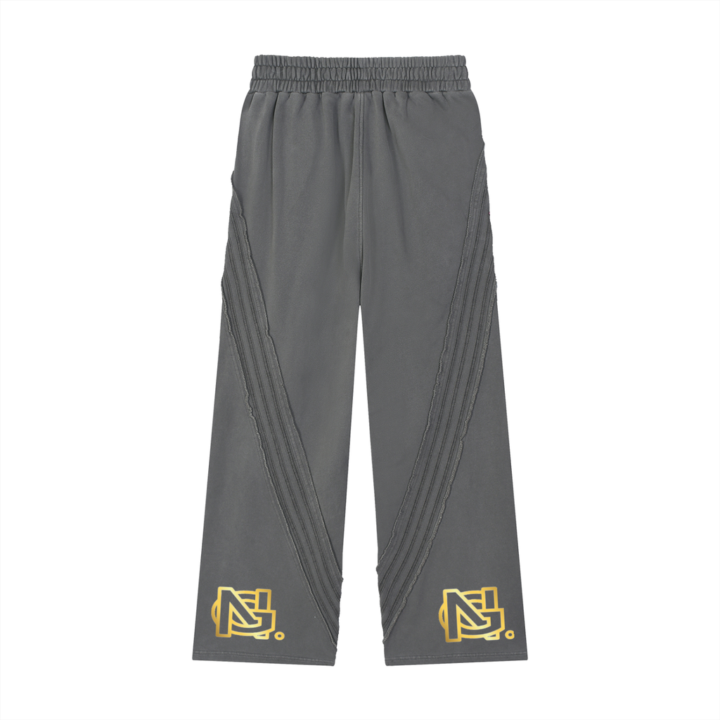 Snow Washed Tape Raw Edge Sweatpants