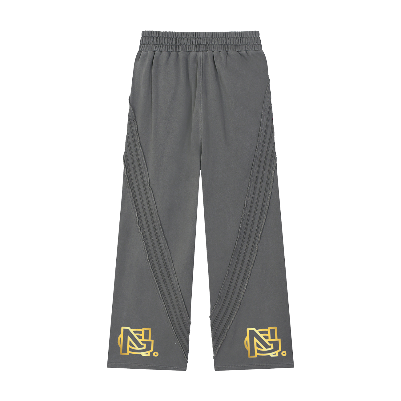Snow Washed Tape Raw Edge Sweatpants