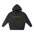 Snow Washed Tape Raw Edge Hoodie