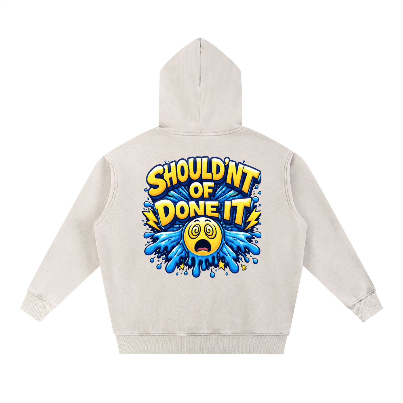 Snow Wash Fleece Oversize Hoodie