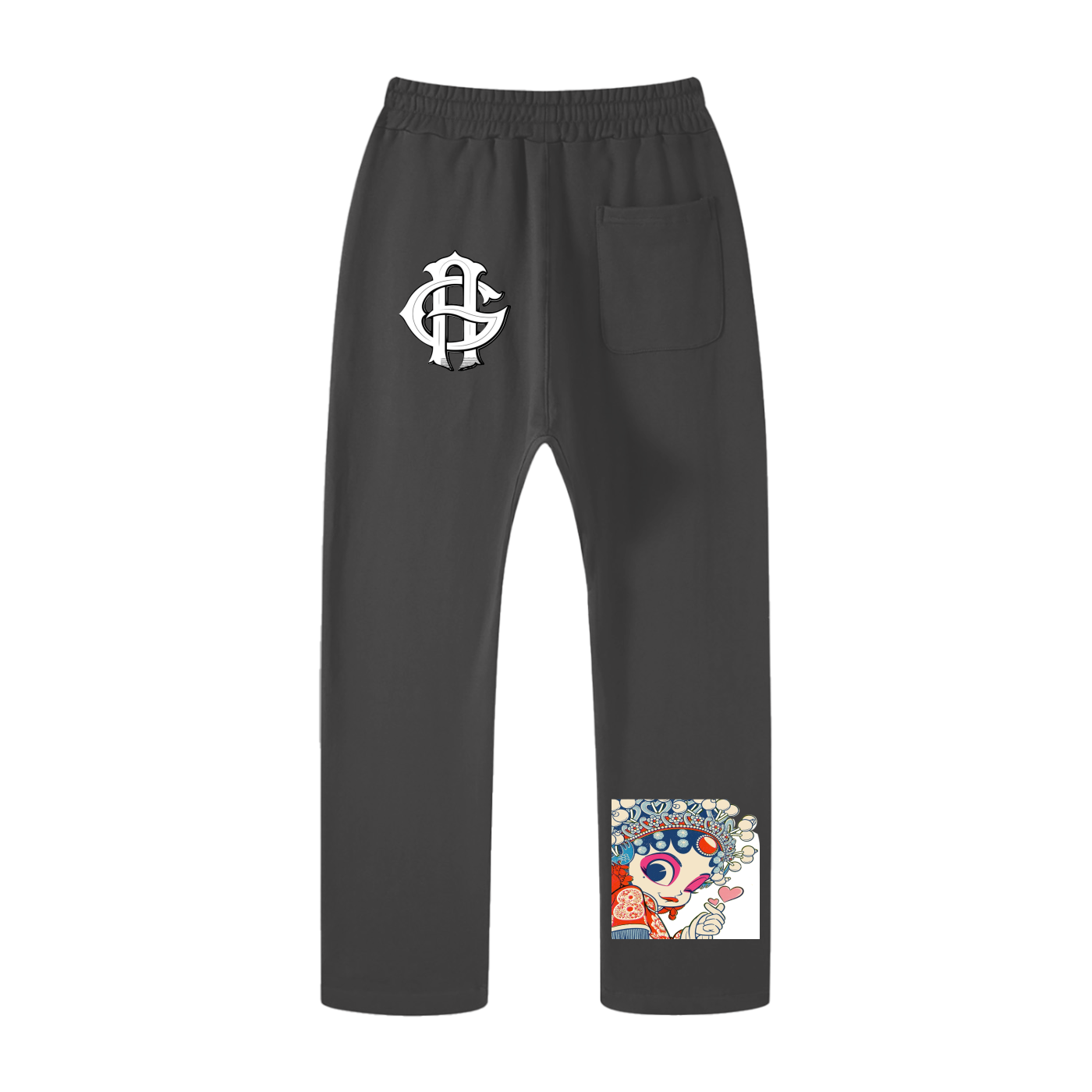 Unisex Casual Straight Leg Pants