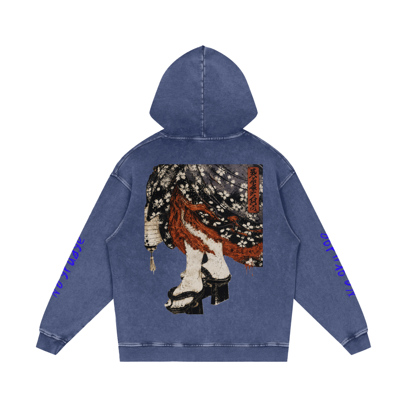 Snow Washed Loose Cotton Hoodie