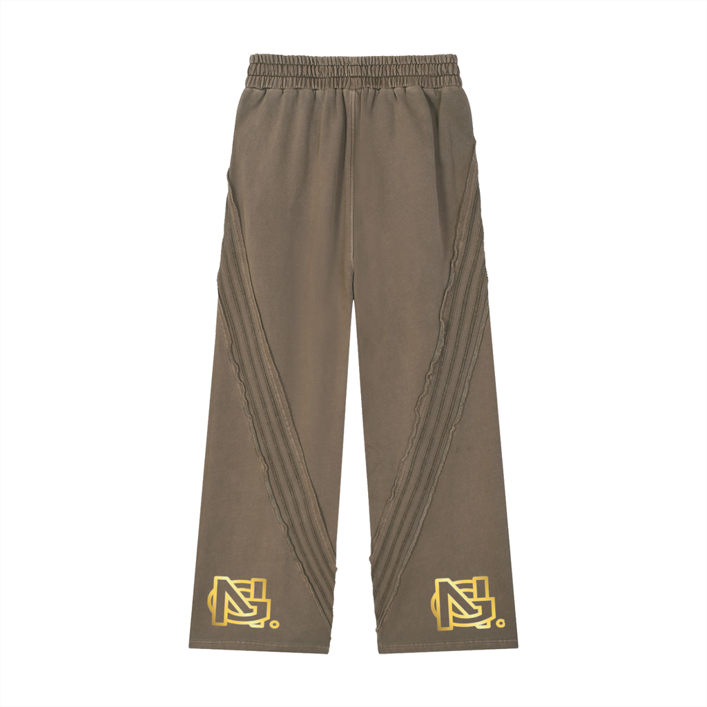 Snow Washed Tape Raw Edge Sweatpants