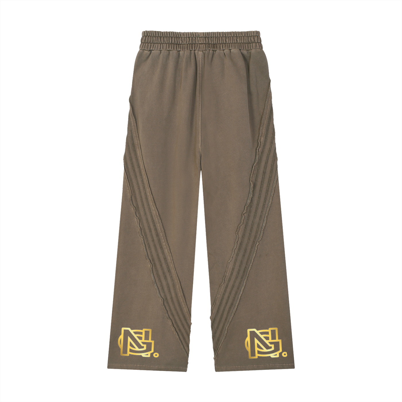 Snow Washed Tape Raw Edge Sweatpants