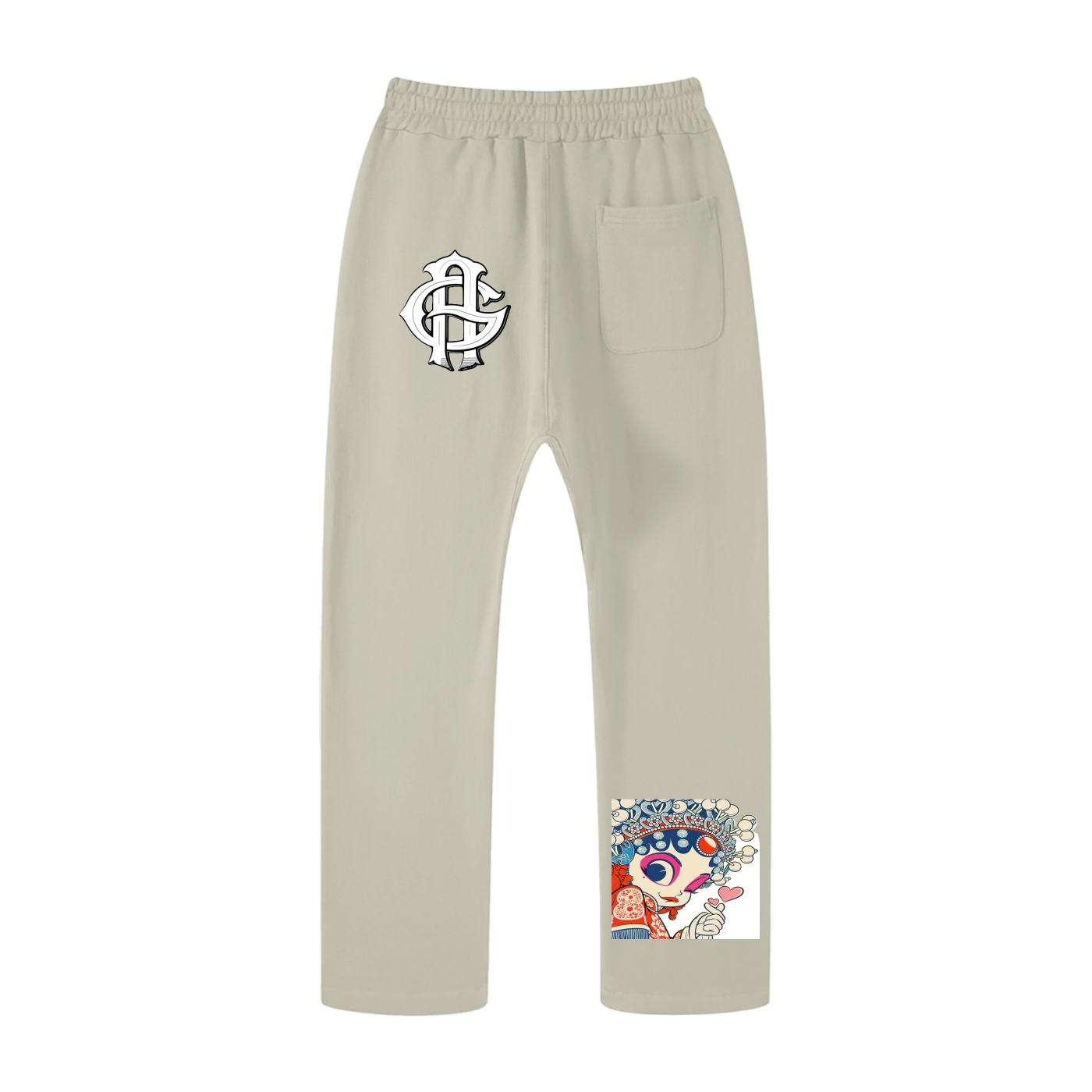 Unisex Casual Straight Leg Pants