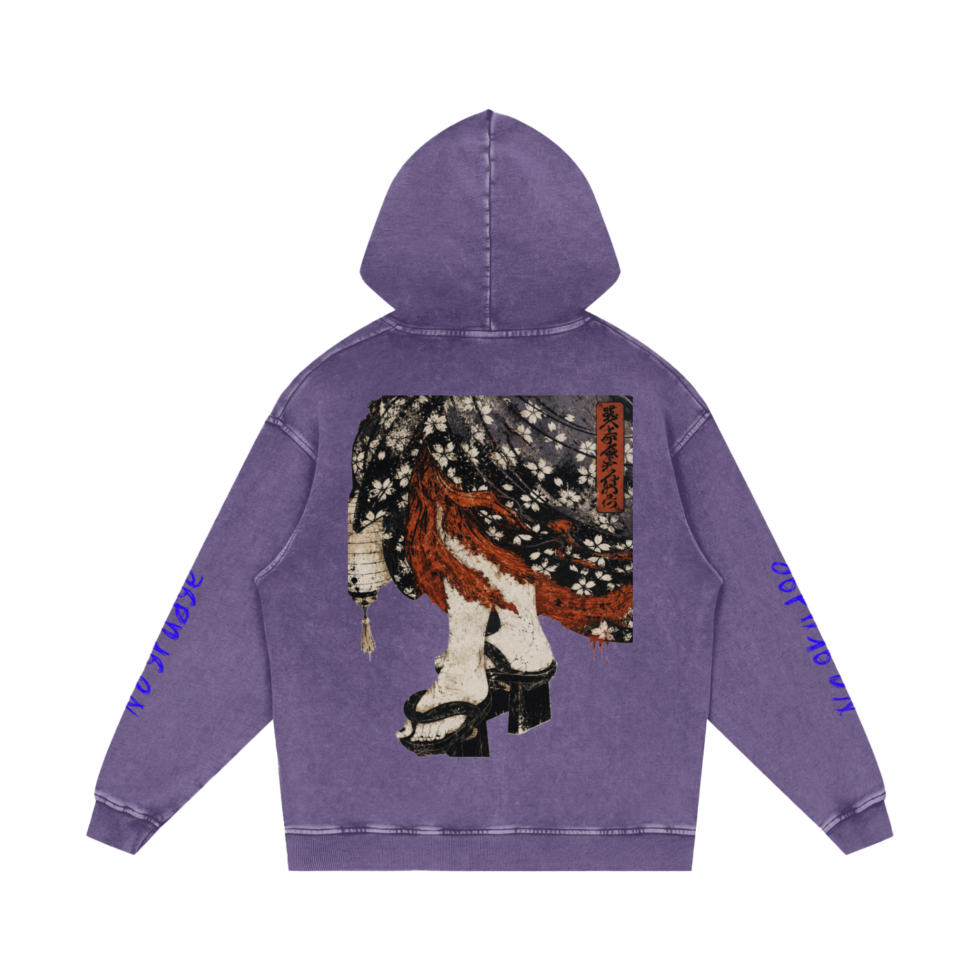 Snow Washed Loose Cotton Hoodie
