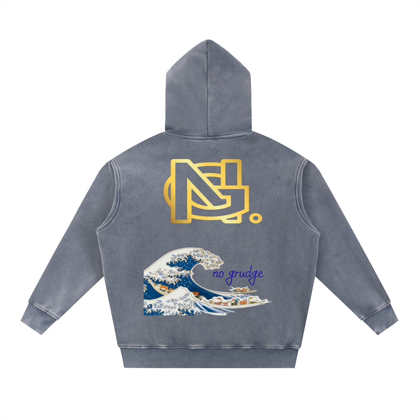 Snow Wash Fleece Oversize Hoodie