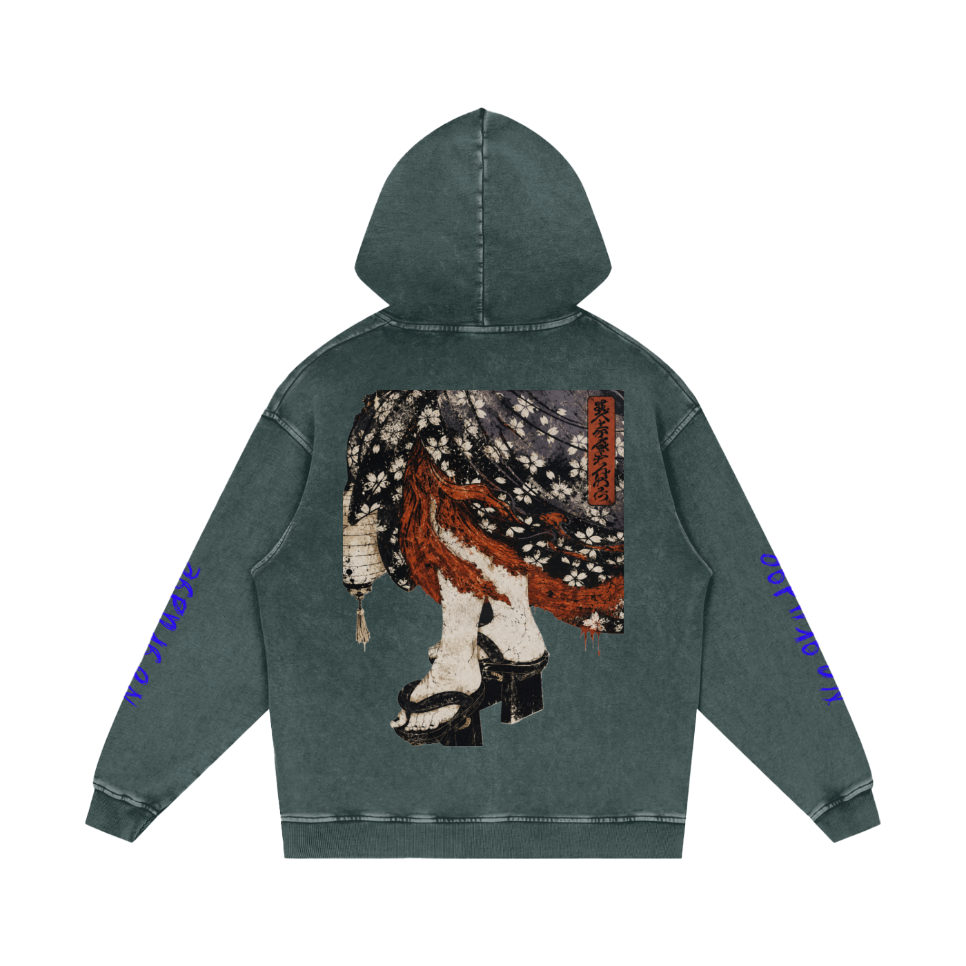 Snow Washed Loose Cotton Hoodie