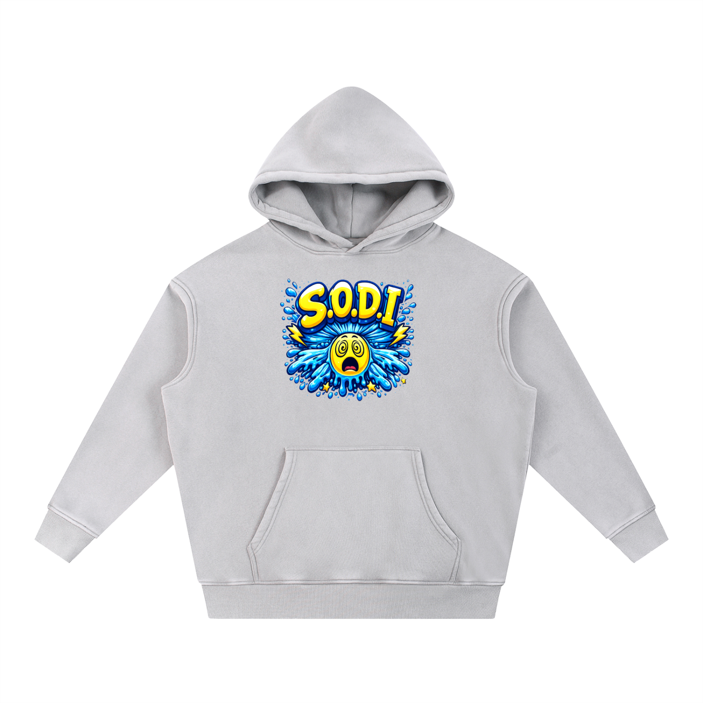 Snow Wash Fleece Oversize Hoodie