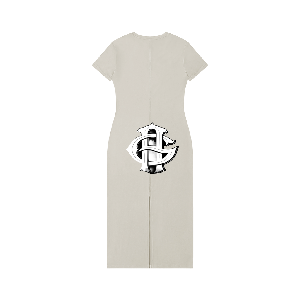 Women's V-Neck Short Sleeve Maxi Dress