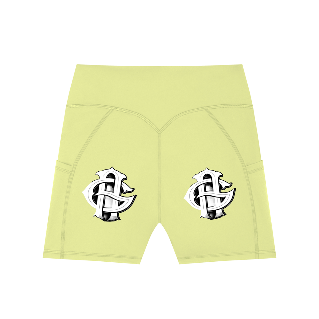 Women's High-Waisted Pocket Biker Shorts