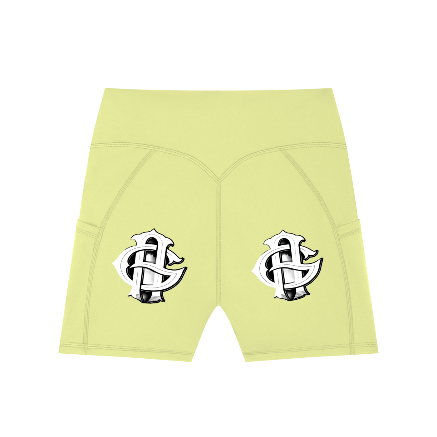 Women's High-Waisted Pocket Biker Shorts
