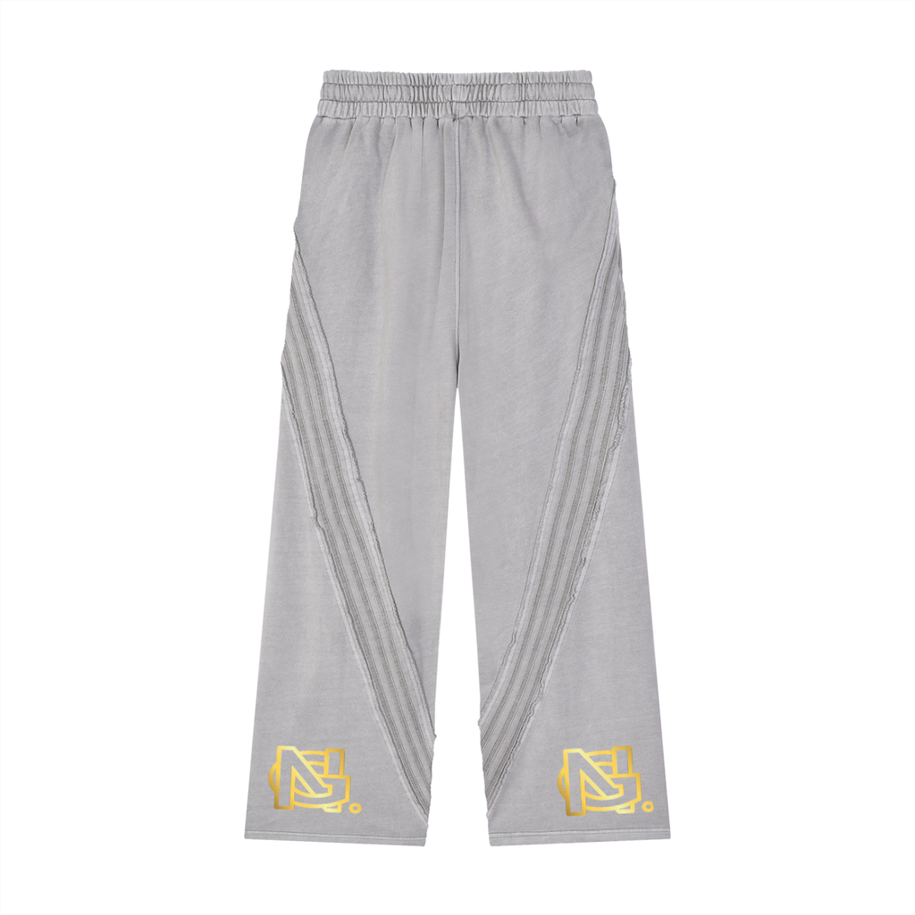 Snow Washed Tape Raw Edge Sweatpants