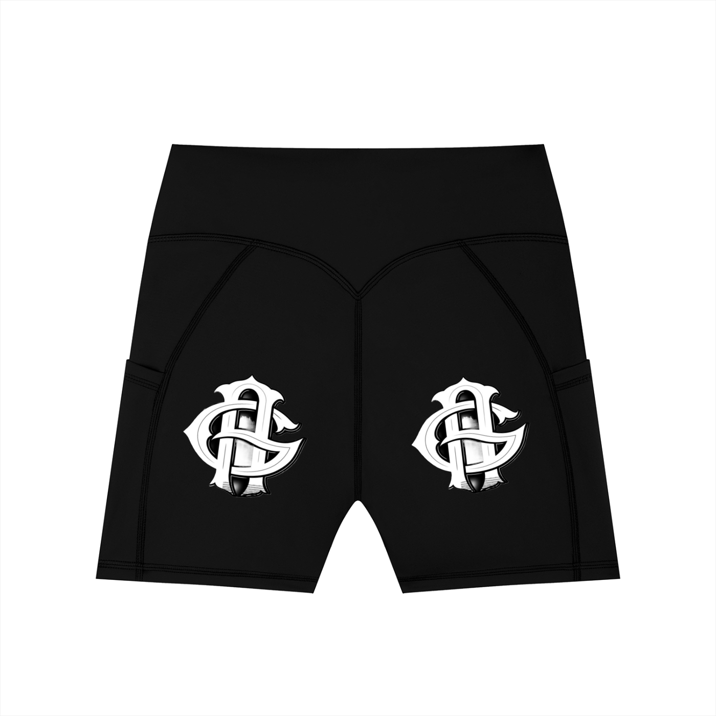 Women's High-Waisted Pocket Biker Shorts