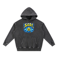 Snow Wash Fleece Oversize Hoodie