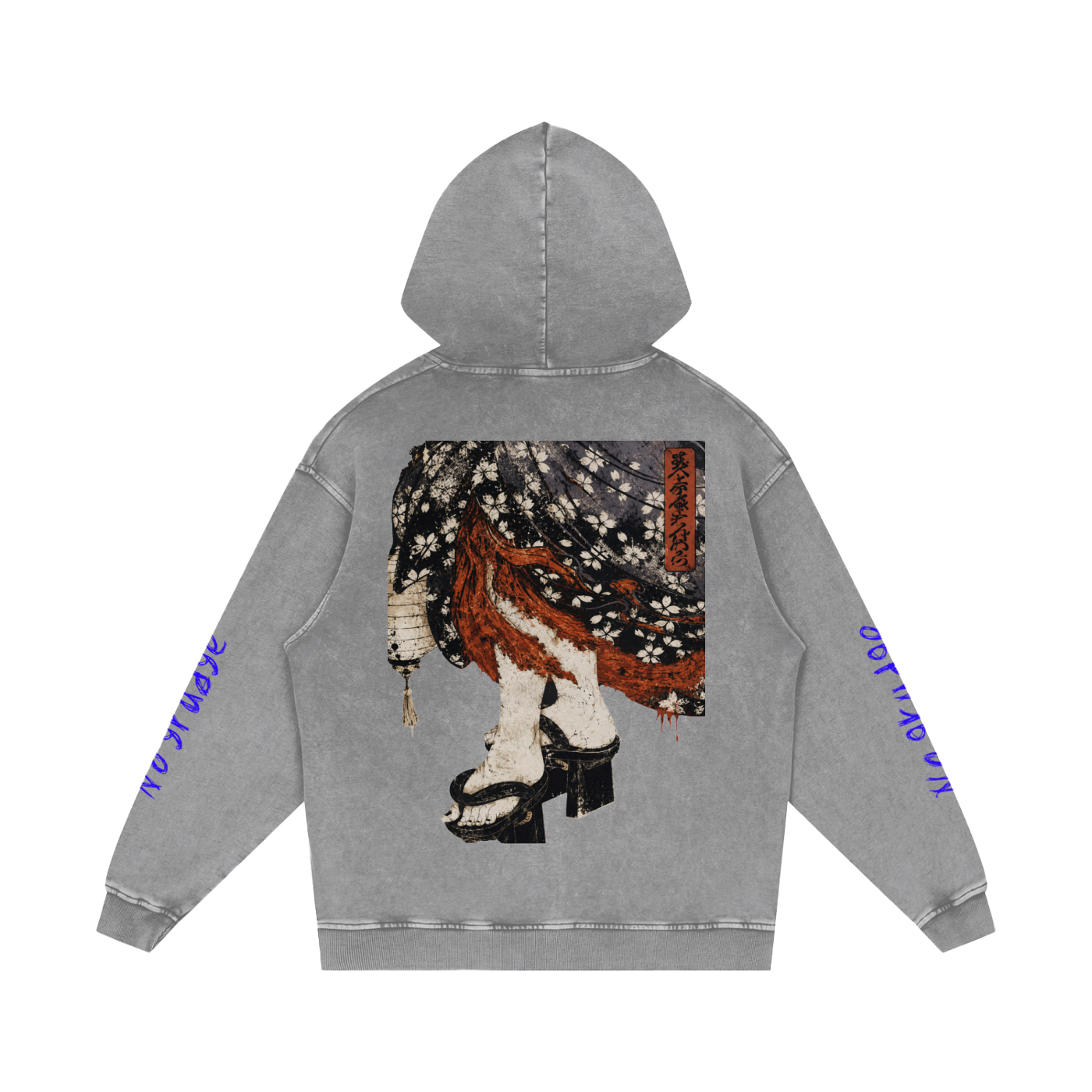 Snow Washed Loose Cotton Hoodie