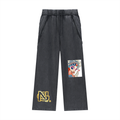Snow Washed Tape Raw Edge Sweatpants