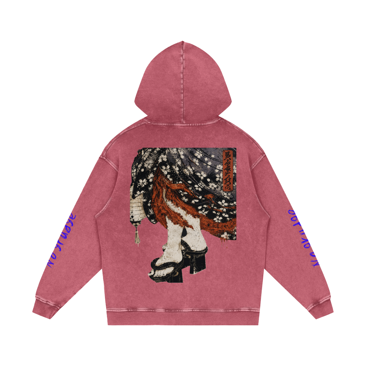 Snow Washed Loose Cotton Hoodie