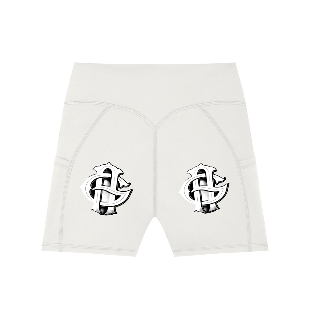 Women's High-Waisted Pocket Biker Shorts