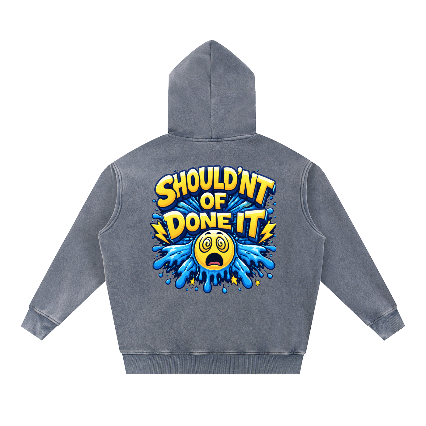 Snow Wash Fleece Oversize Hoodie