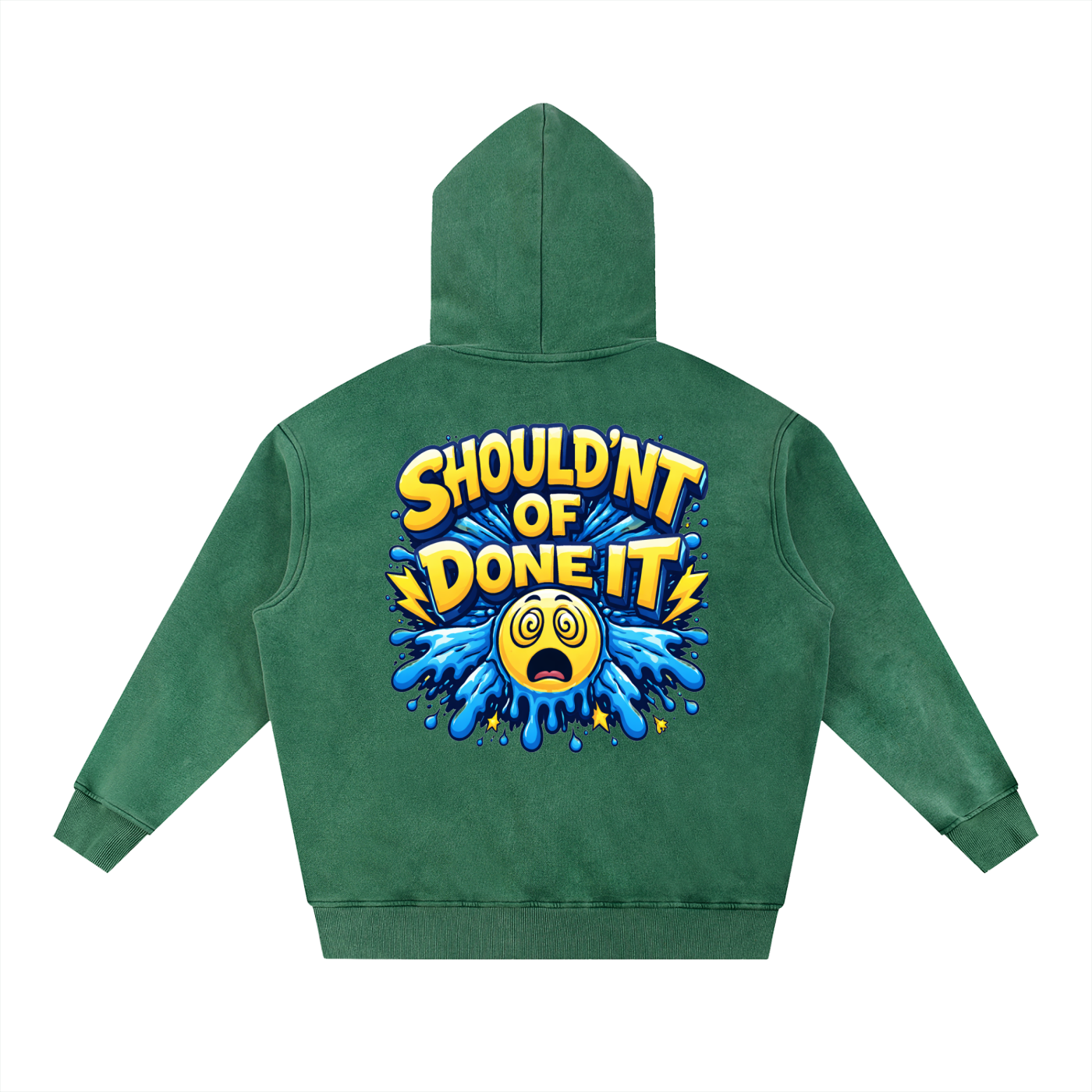 Snow Wash Fleece Oversize Hoodie