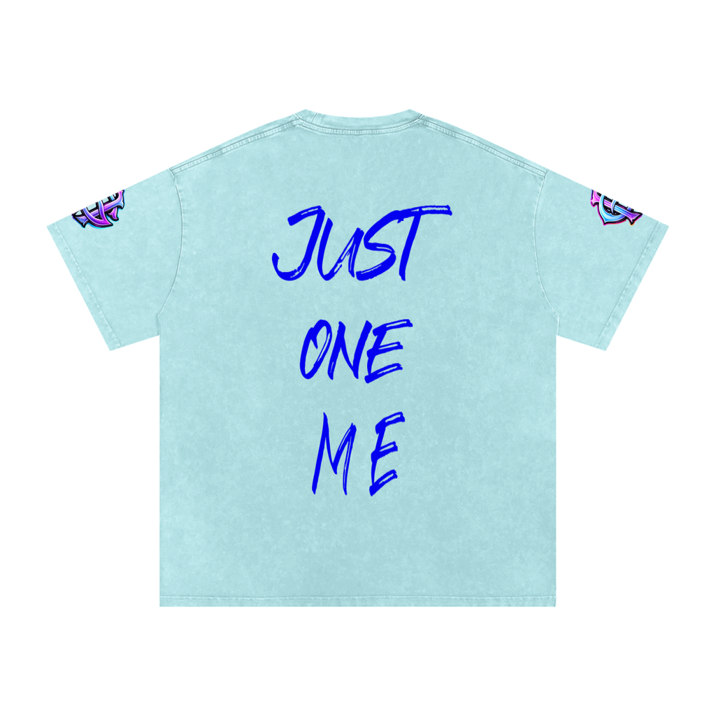 Snow Washed Oversized Cotton T-Shirt